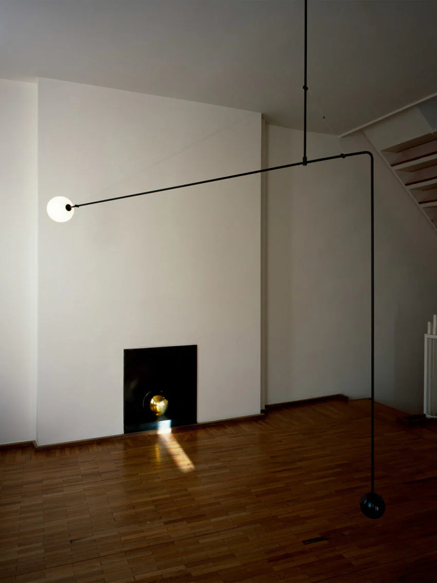 Lustra Chandelier Mobile Black Minimalist - Image 189