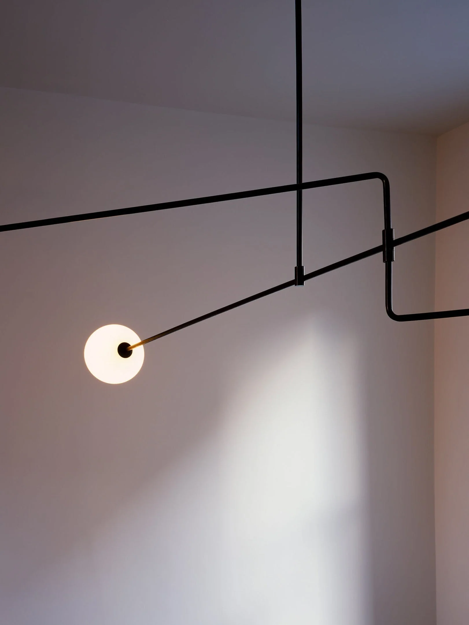 Lustra Chandelier Mobile Black Minimalist - Image 197
