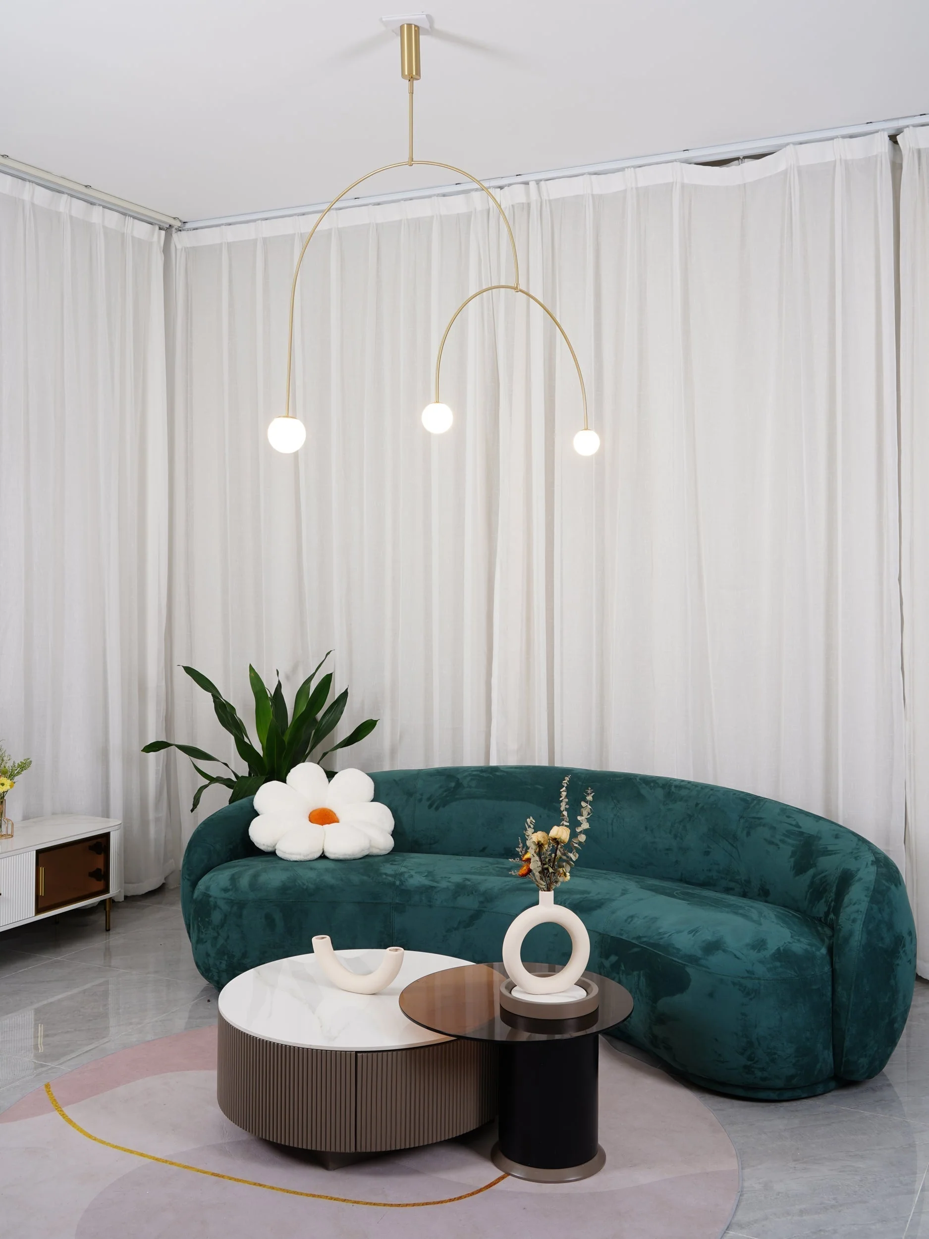 Lustra Chandelier Mobile Black Minimalist - Image 214
