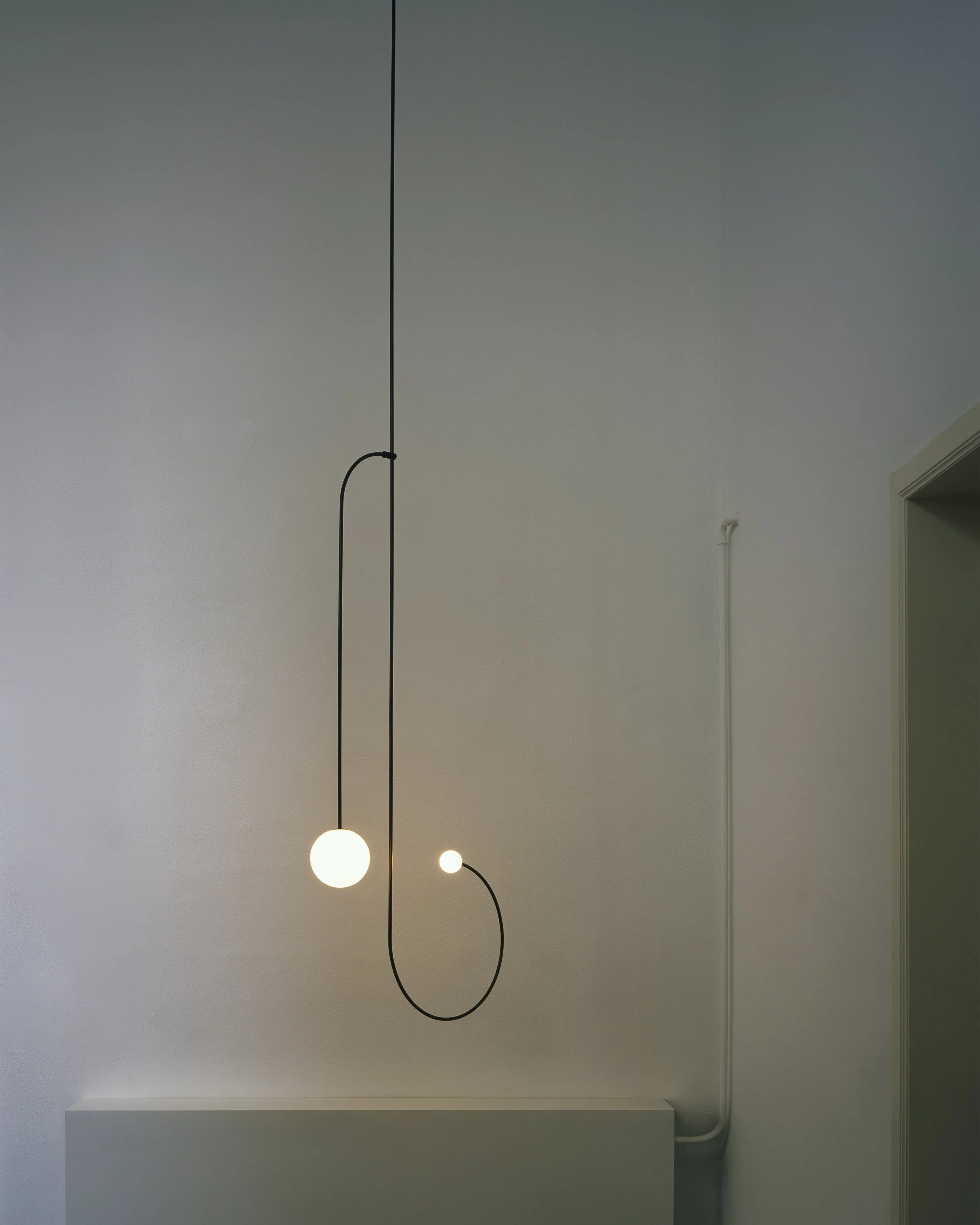 Lustra Chandelier Mobile Black Minimalist - Image 215