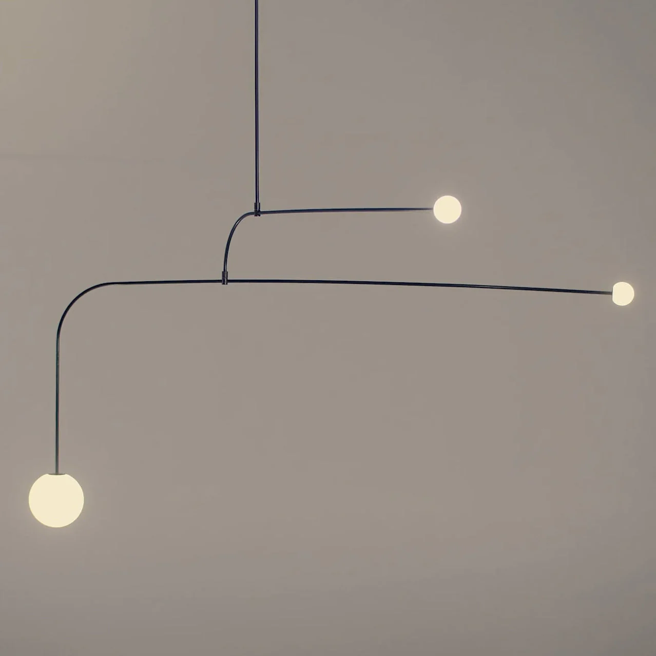 Lustra Chandelier Mobile Black Minimalist - Image 216