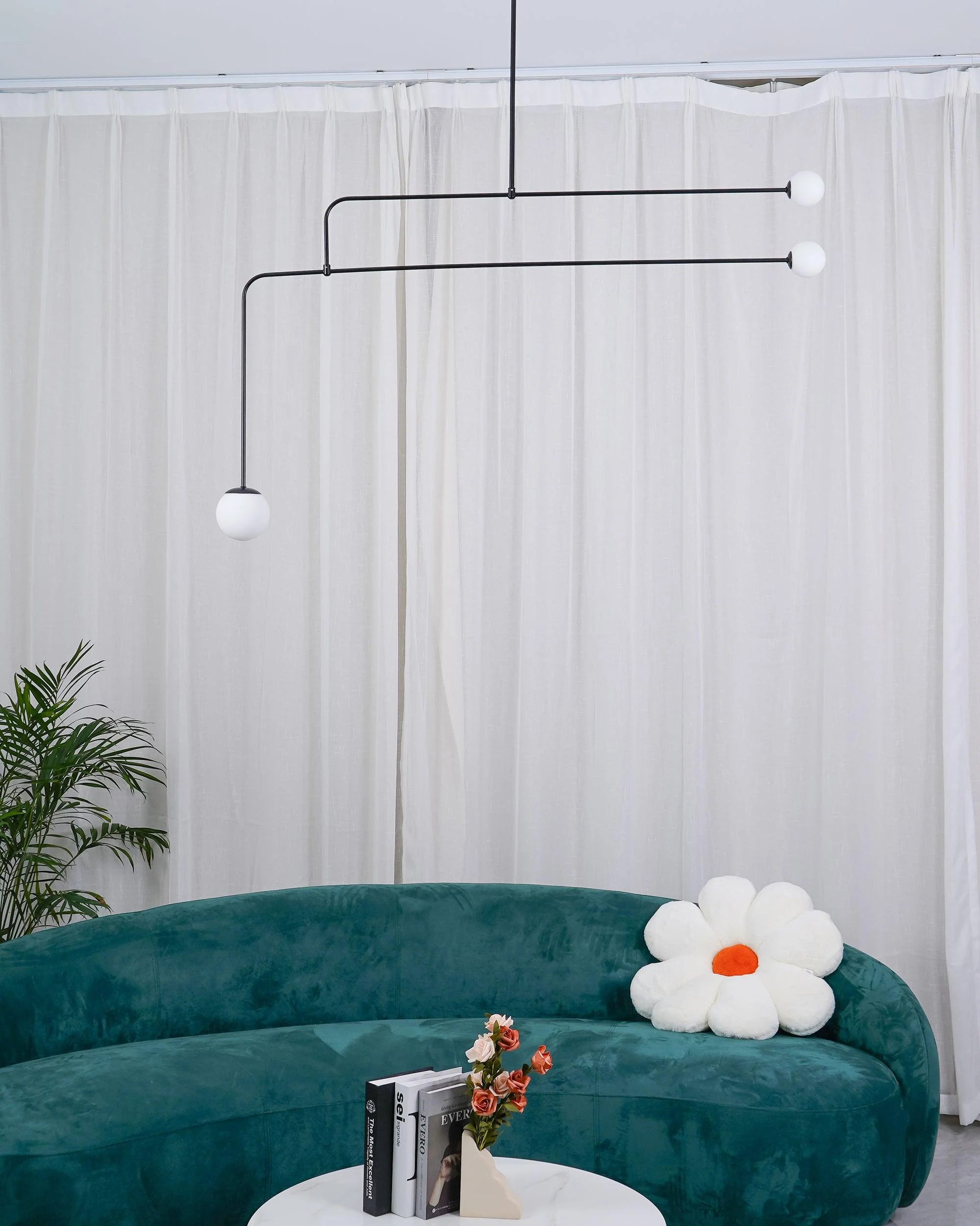 Lustra Chandelier Mobile Black Minimalist - Image 91