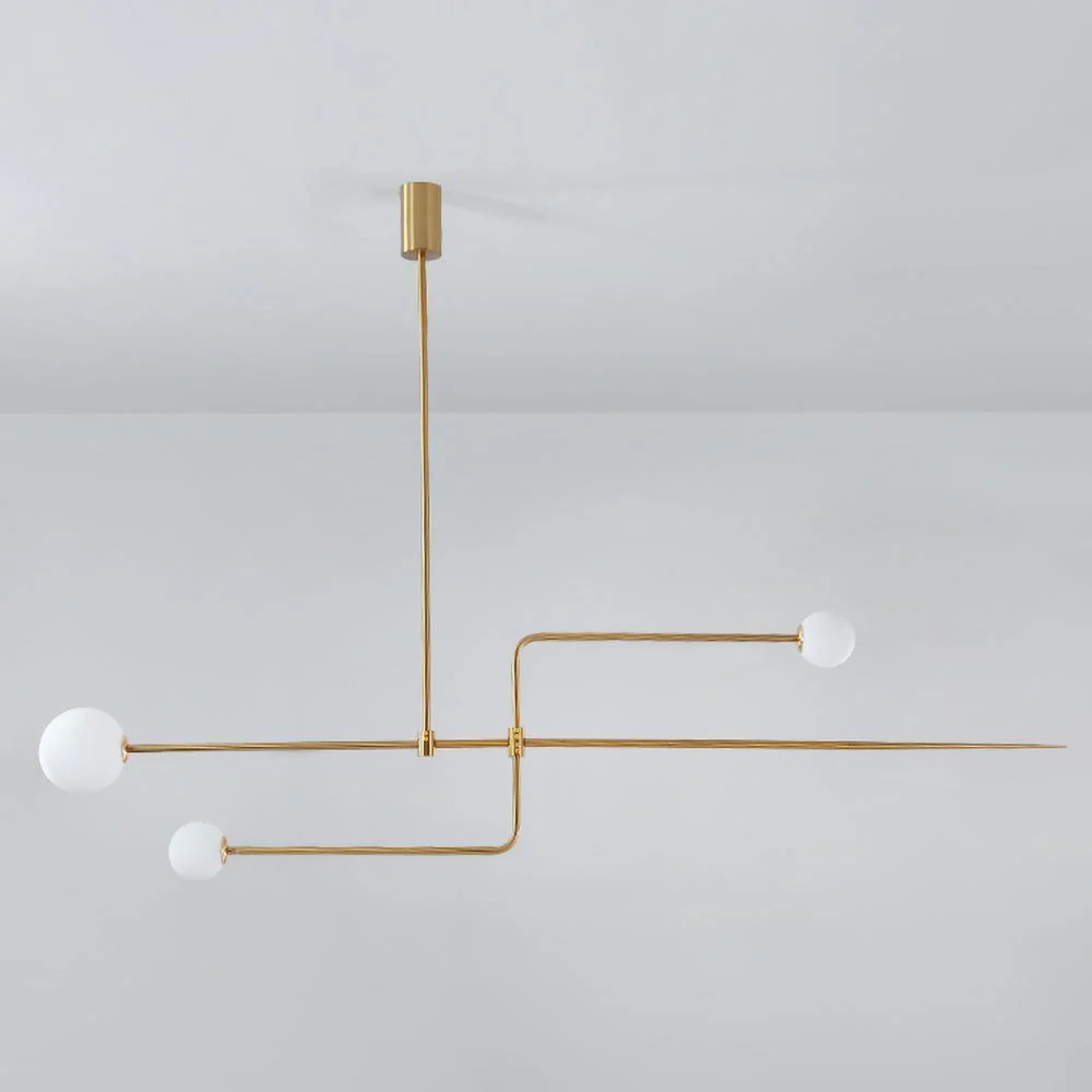 Lustra Chandelier Mobile Black Minimalist - Image 98