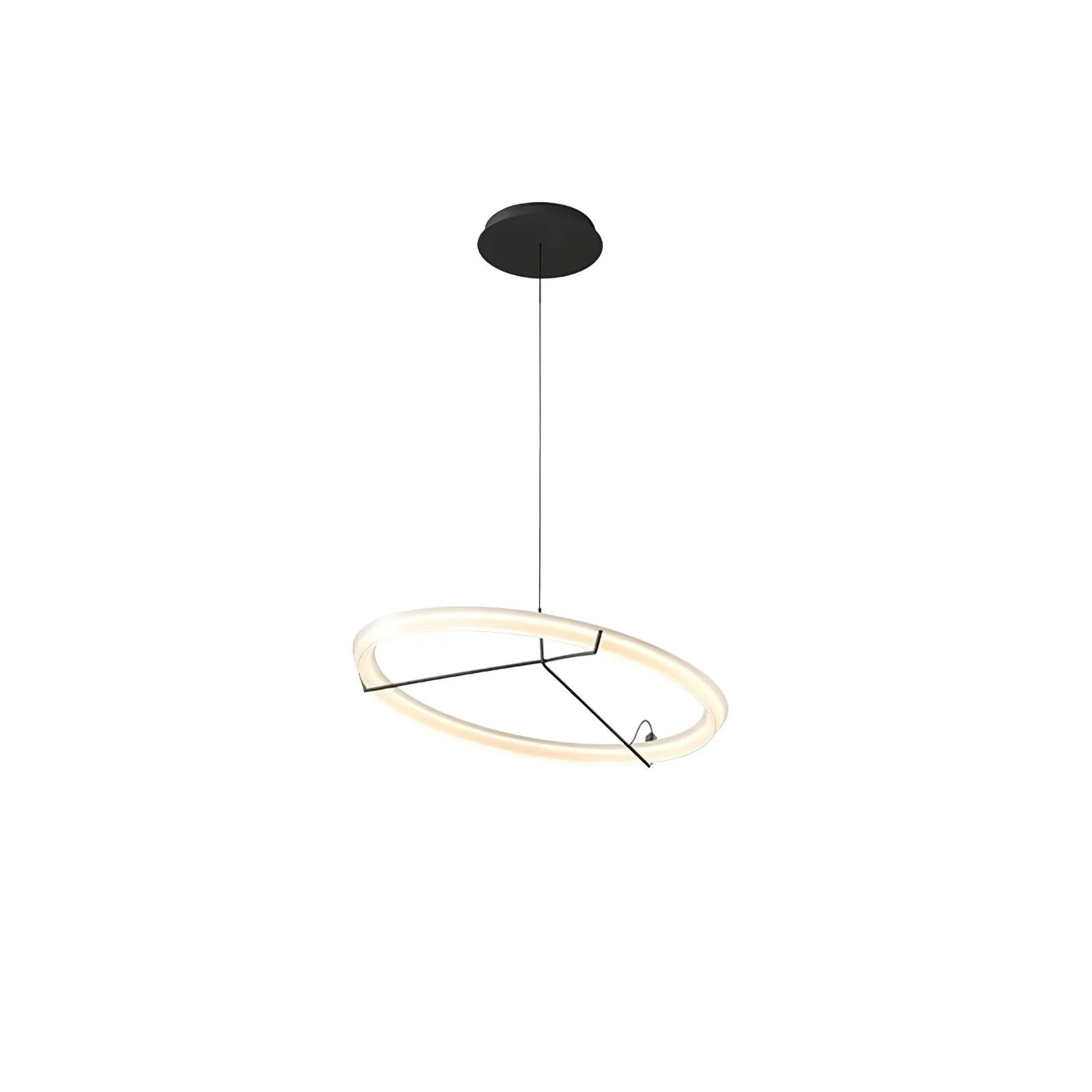 Lustra Chandelier Modern Stainless Steel Ring - Image 36
