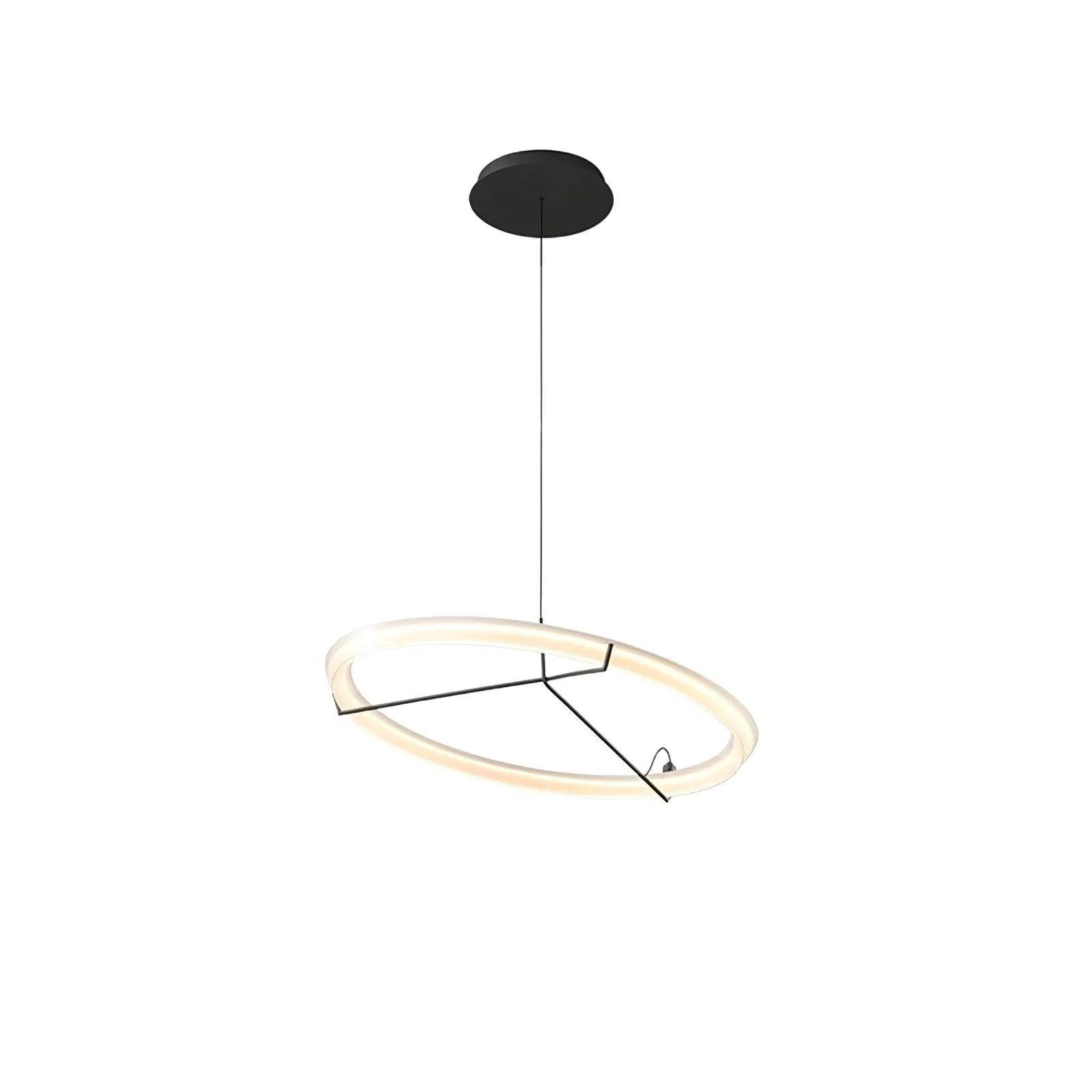 Lustra Chandelier Modern Stainless Steel Ring - Image 37