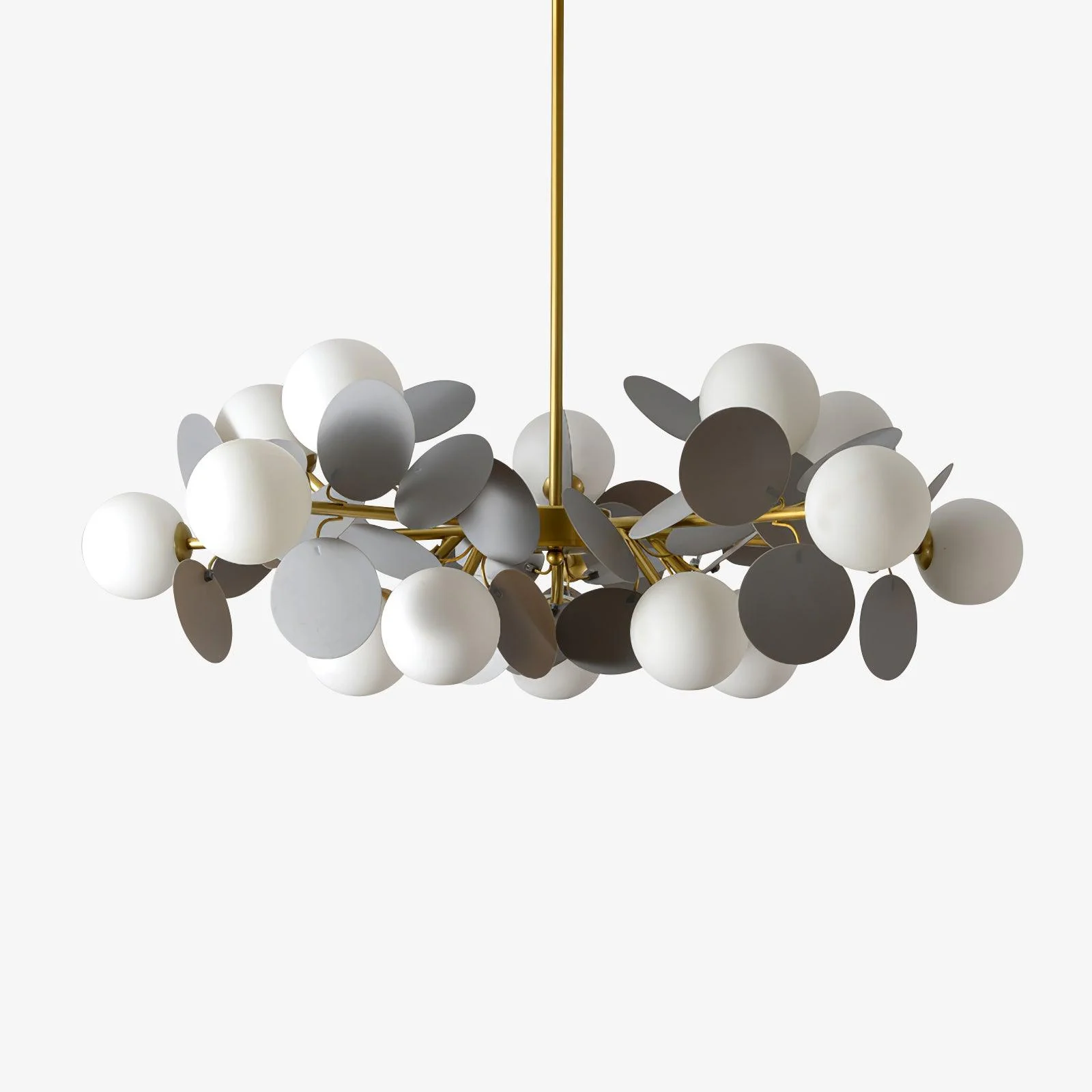 Lustra Chandelier Off White Tree Eight Open Shades - Image 6