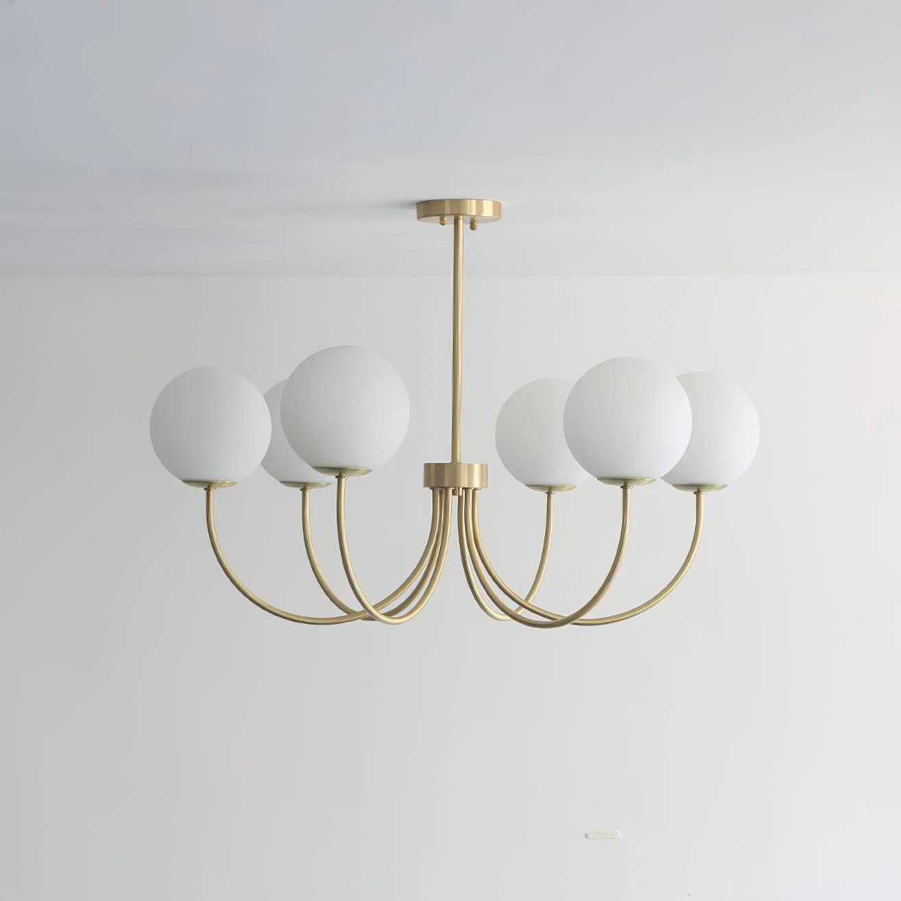 Lustra Chandelier Orillia Brass Globe Modern - Image 3