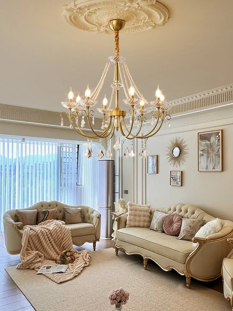 Lustra Chandelier Pearl Crystal Elegant Classic - Image 20