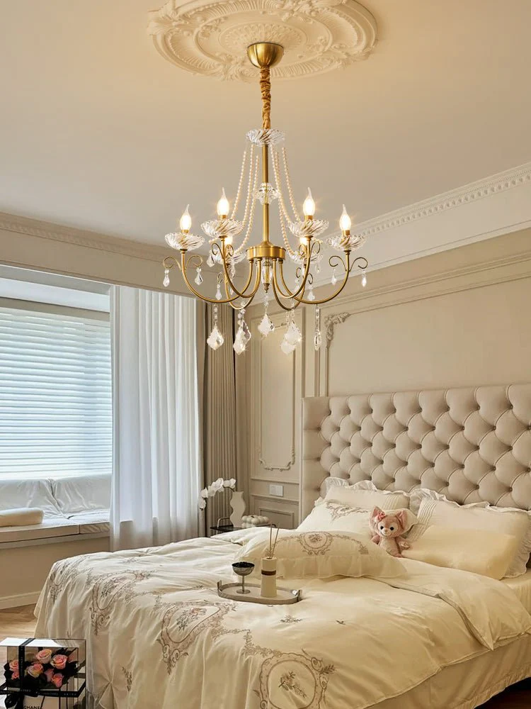 Lustra Chandelier Pearl Crystal Elegant Classic - Image 21