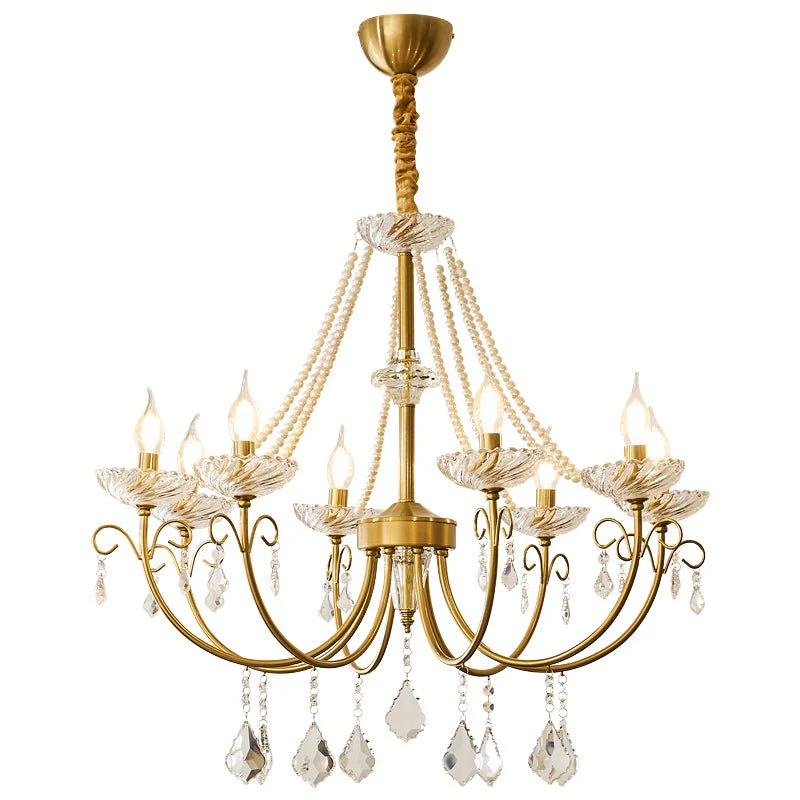 Lustra Chandelier Pearl Crystal Elegant Classic - Image 8