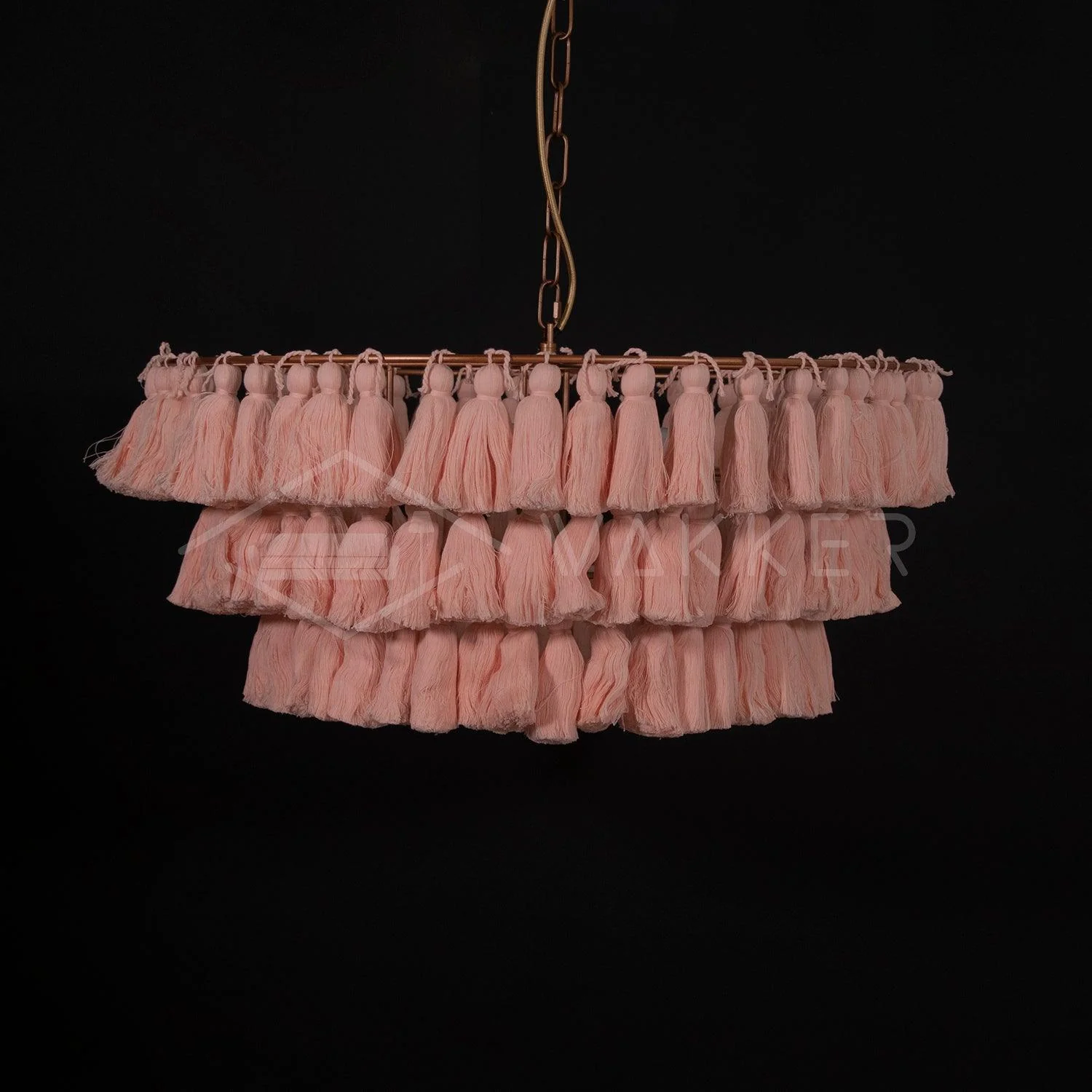 Lustra Chandelier Pink Bohemian Chic - Image 11