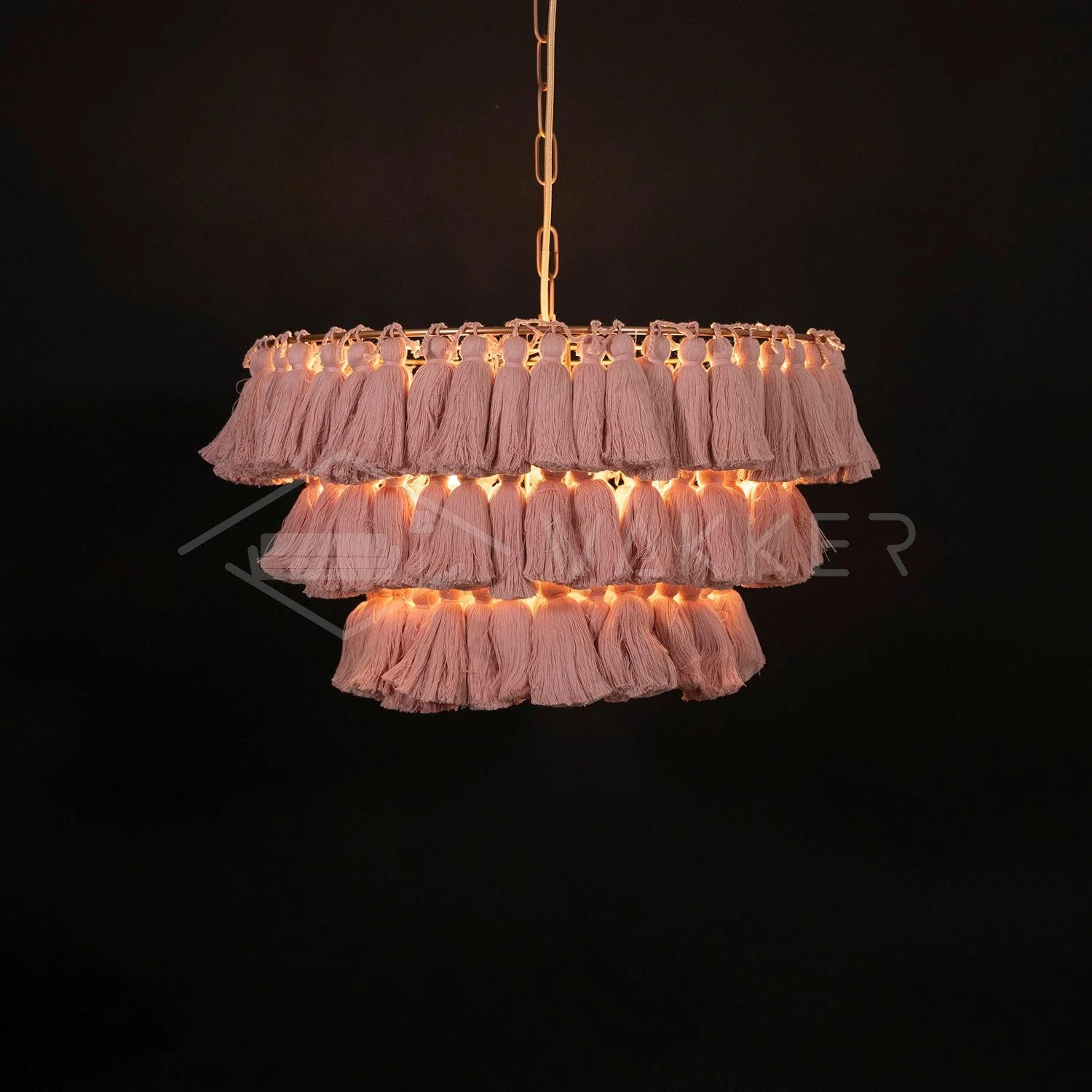Lustra Chandelier Pink Bohemian Chic - Image 28