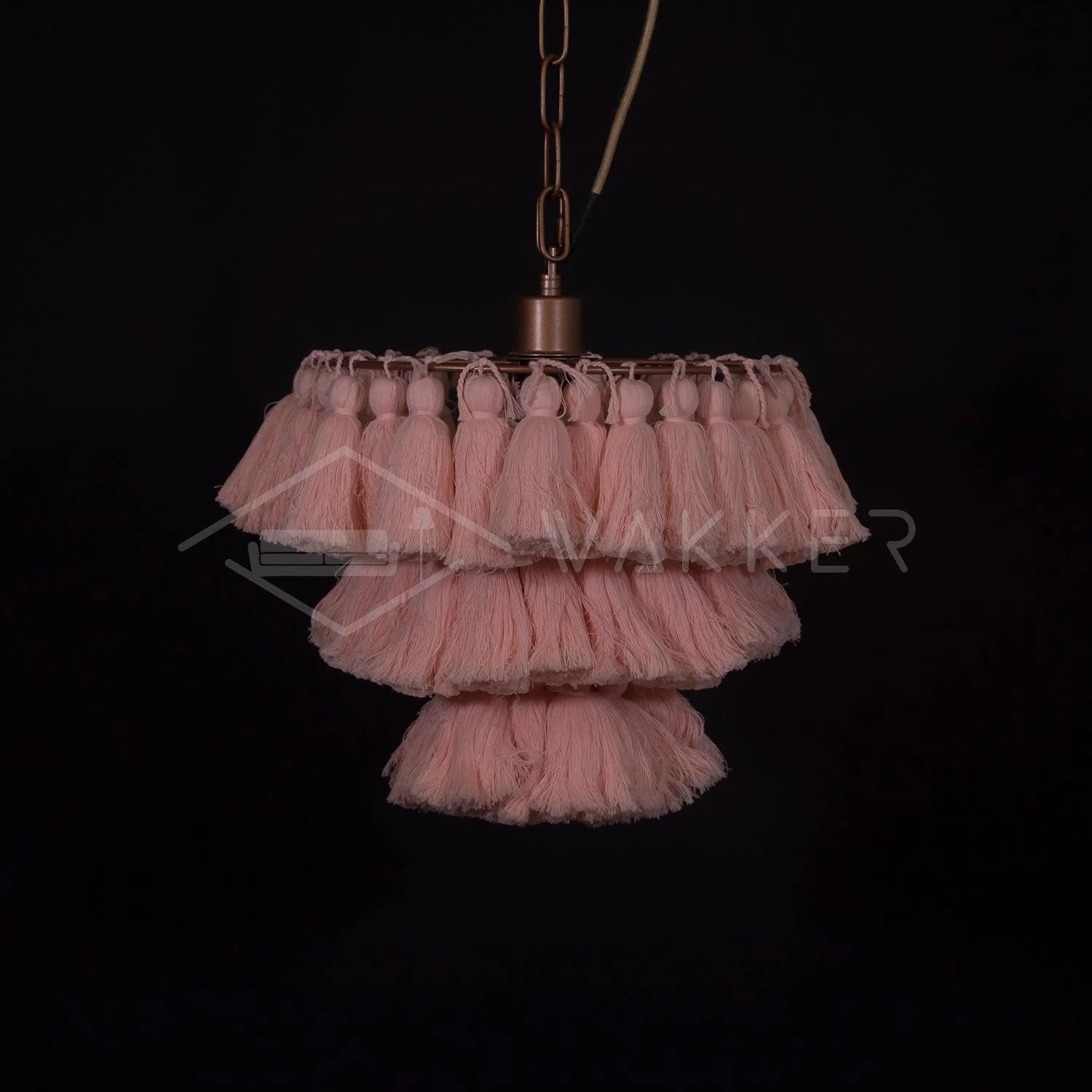 Lustra Chandelier Pink Bohemian Chic - Image 38