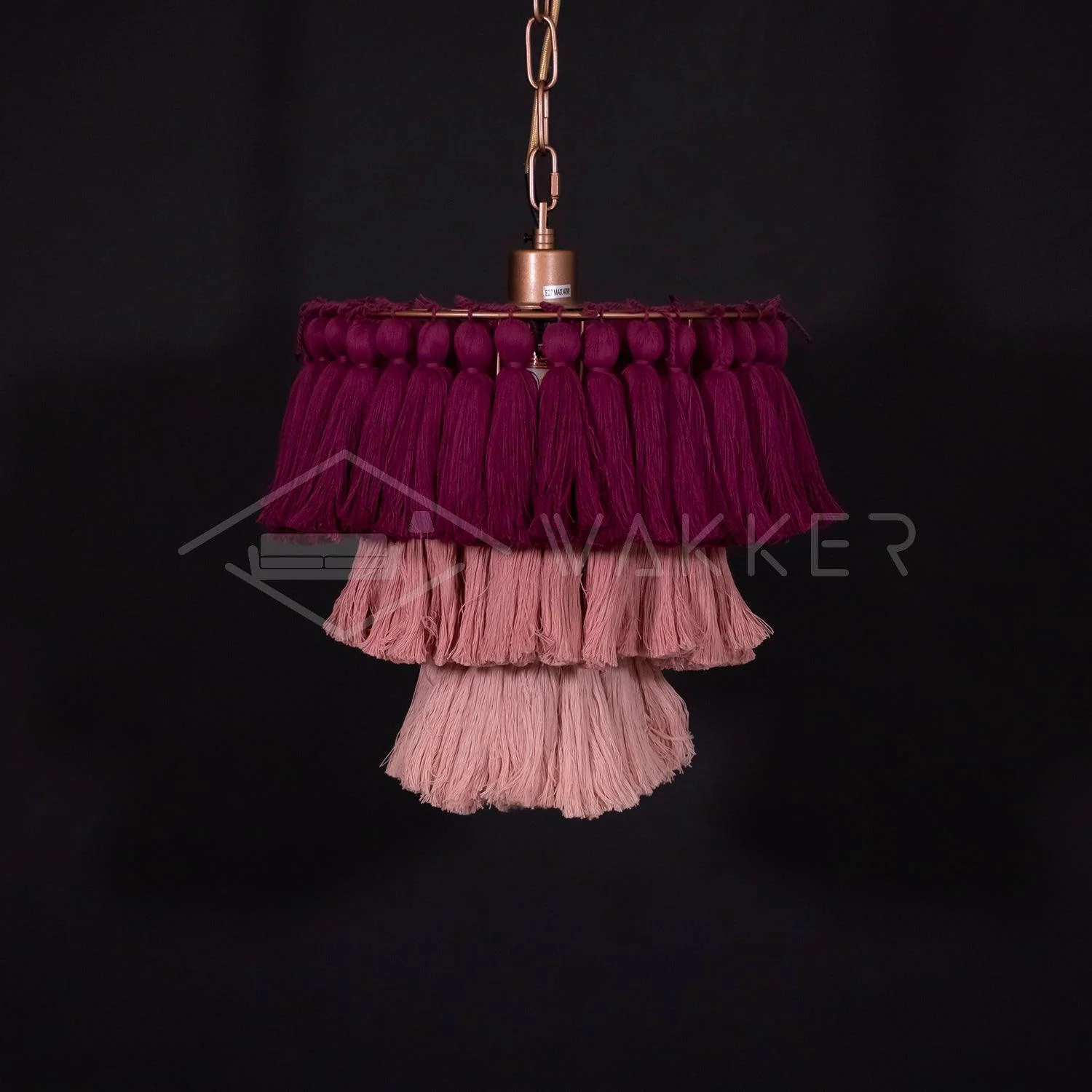 Lustra Chandelier Pink Bohemian Chic - Image 40
