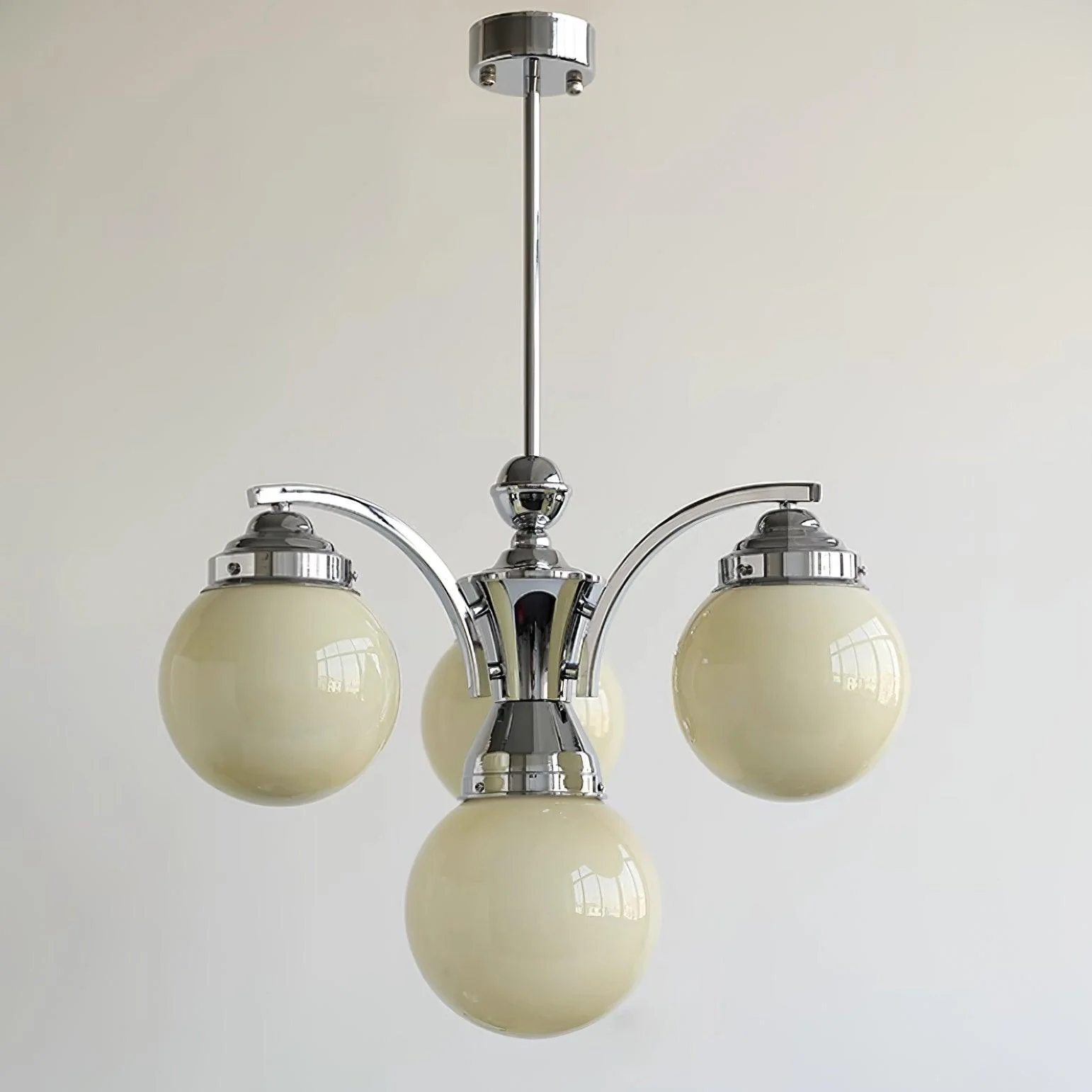 Lustra Chandelier Pink Glass - Image 28
