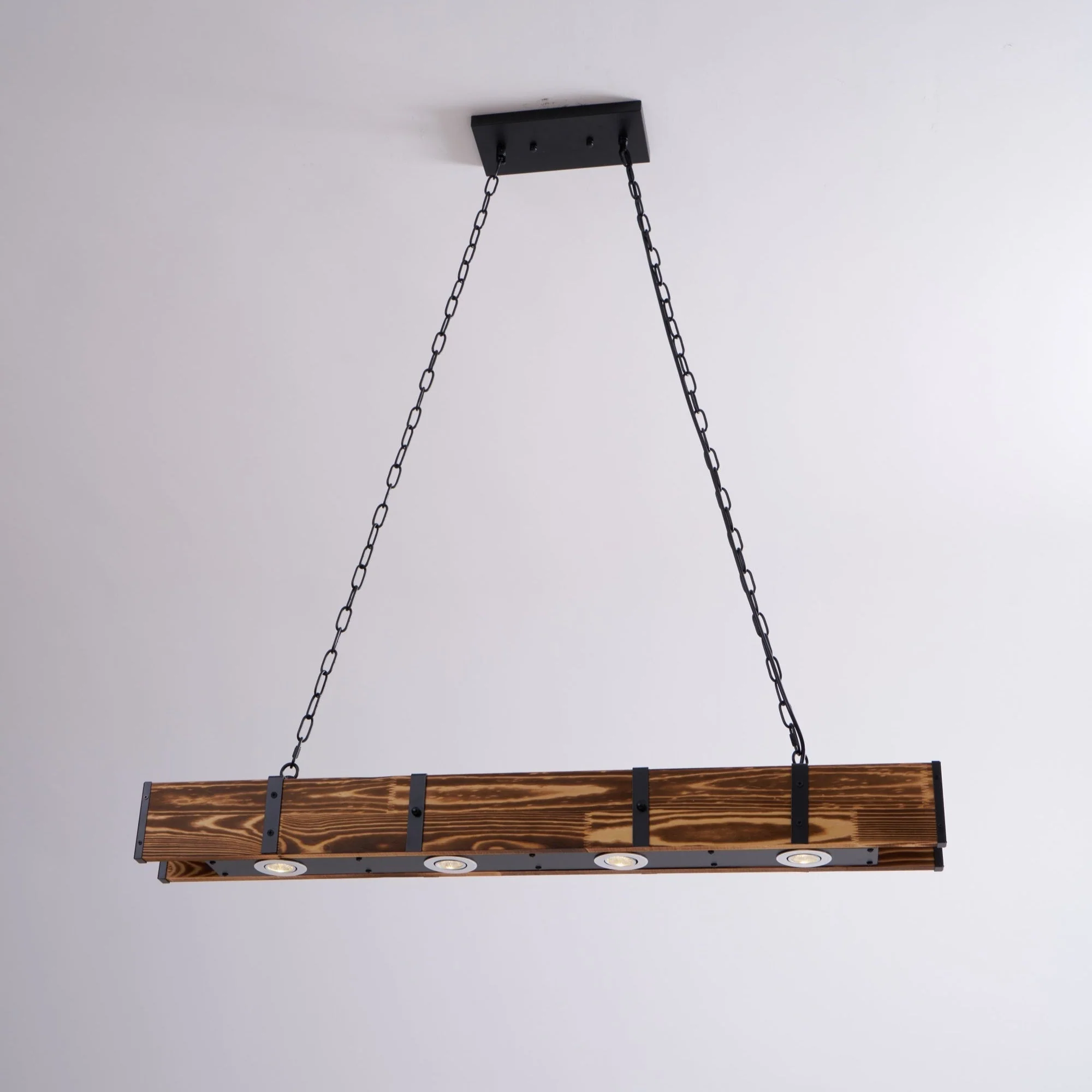 Lustra Chandelier Pleva Linear Natural Wood - Image 20