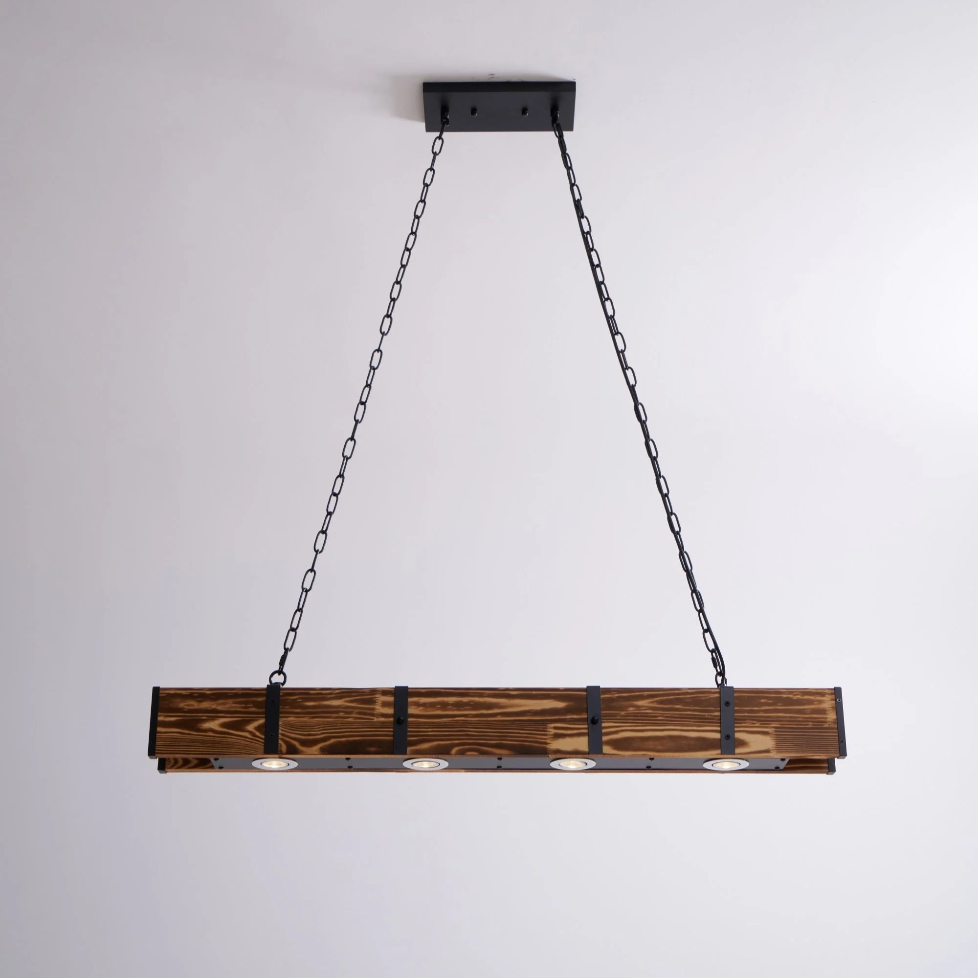 Lustra Chandelier Pleva Linear Natural Wood - Image 23