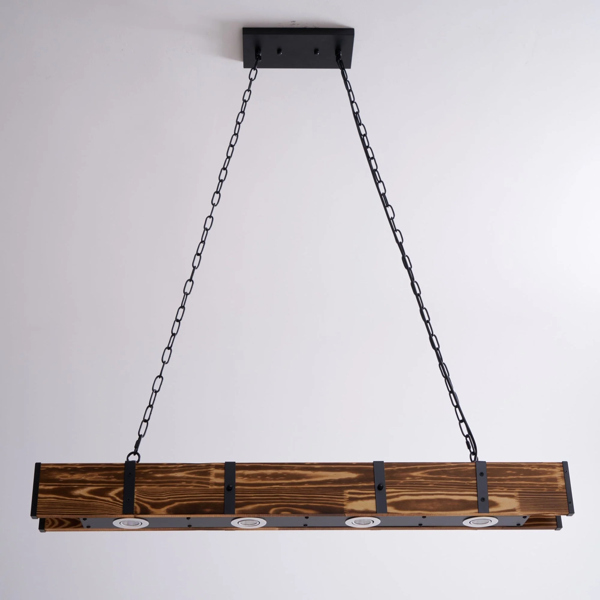 Lustra Chandelier Pleva Linear Natural Wood - Image 24