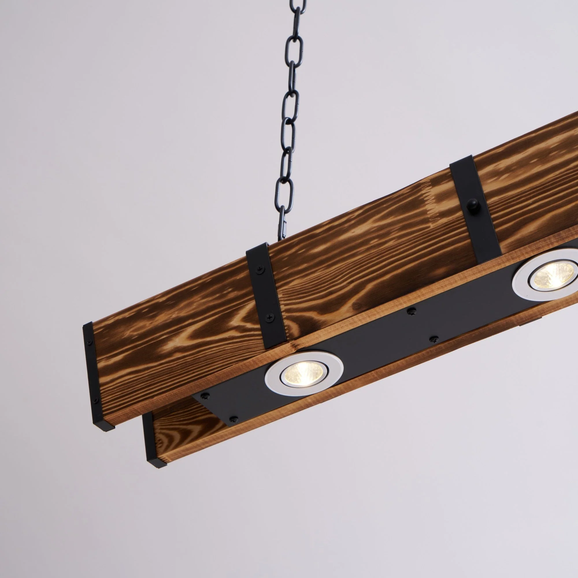 Lustra Chandelier Pleva Linear Natural Wood - Image 25