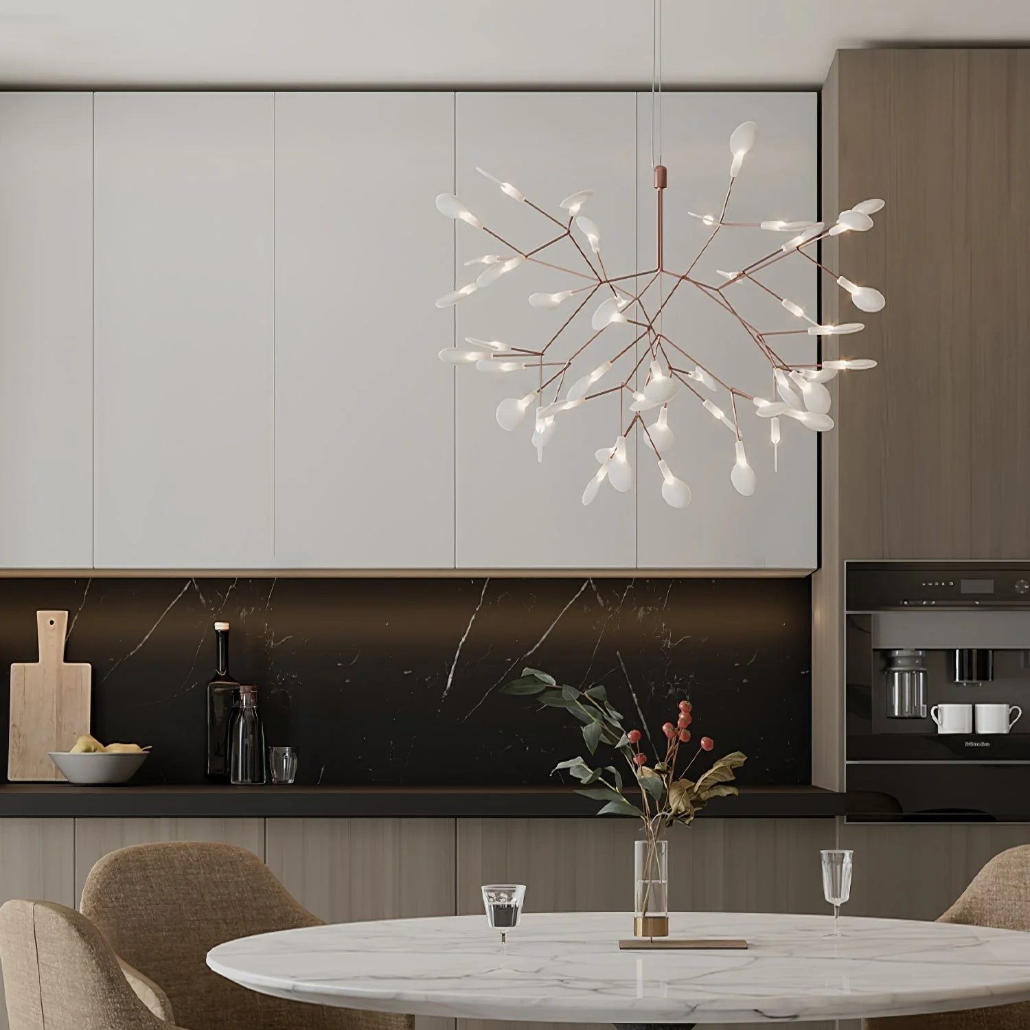 Lustra Chandelier Rose Gold Firefly LED Branch - Image 83