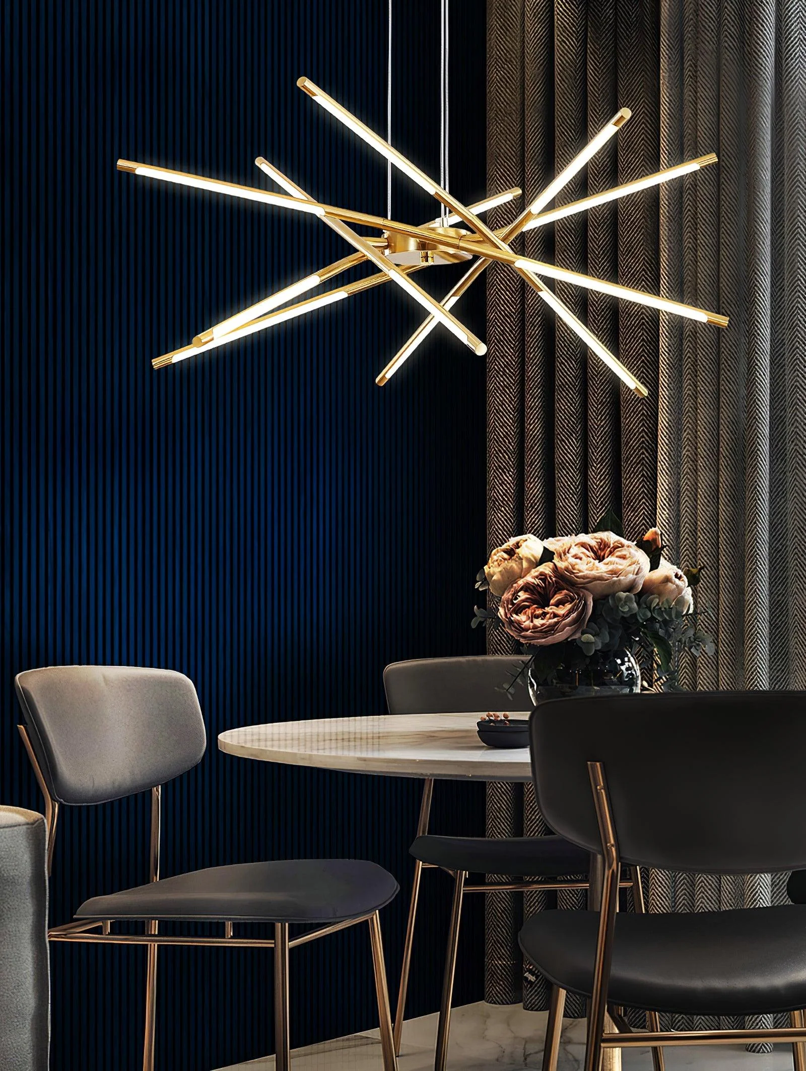 Lustra Chandelier Rotatable LED Modern - Image 34