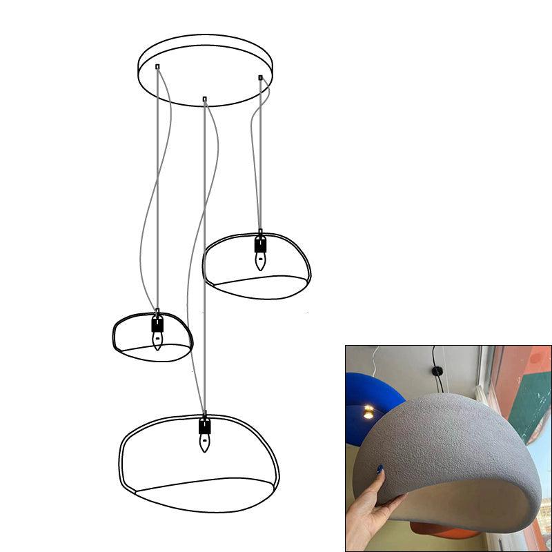 Lustra Chandelier Rough Combination Wabi-Sabi - Image 21