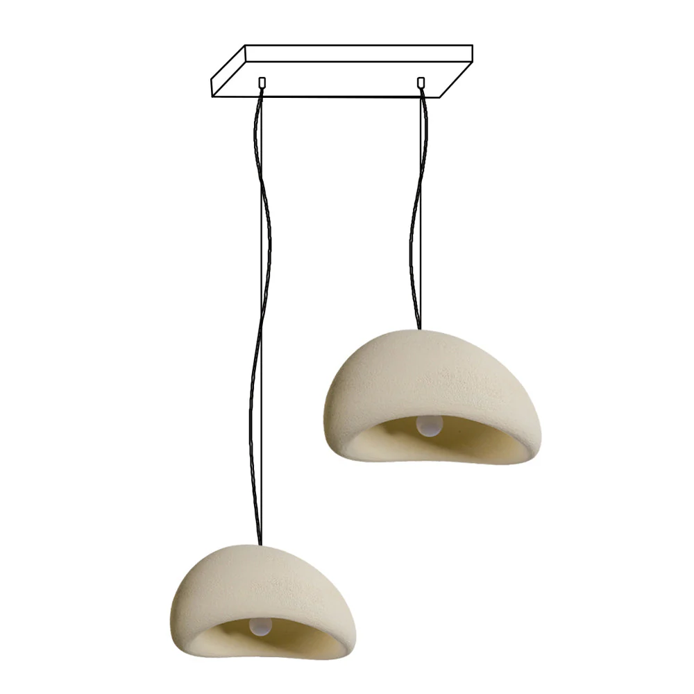 Lustra Chandelier Rough Combination Wabi-Sabi - Image 96