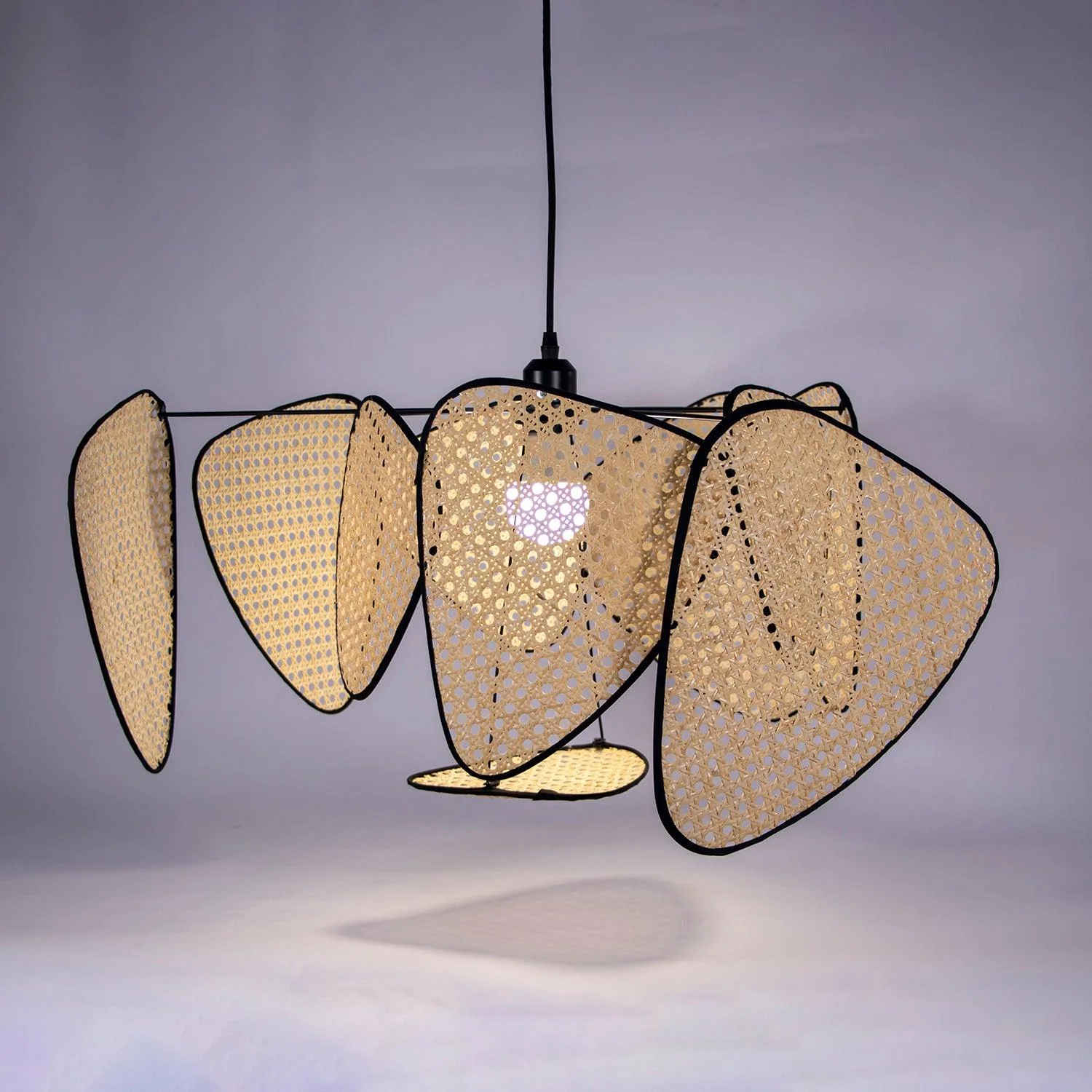 Lustra Chandelier Screen Cannage Suspension Retro - Image 13