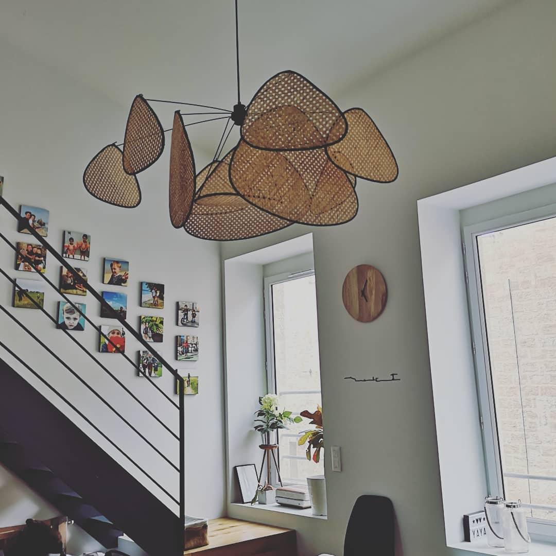 Lustra Chandelier Screen Cannage Suspension Retro - Image 22