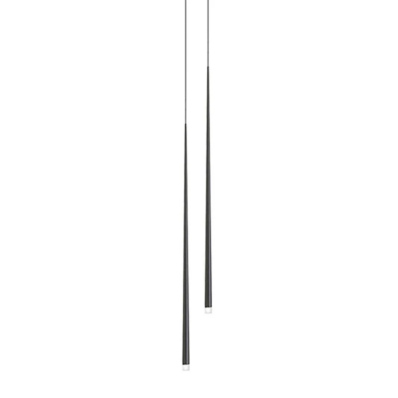 Lustra Chandelier Slender Black Minimalist - Image 39