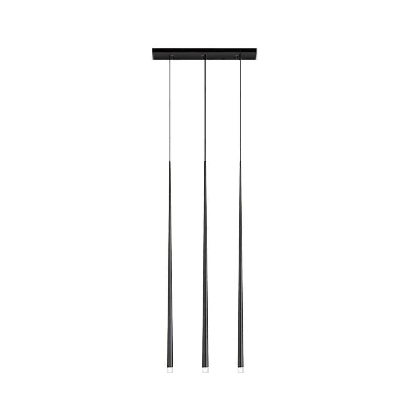Lustra Chandelier Slender Black Minimalist - Image 8
