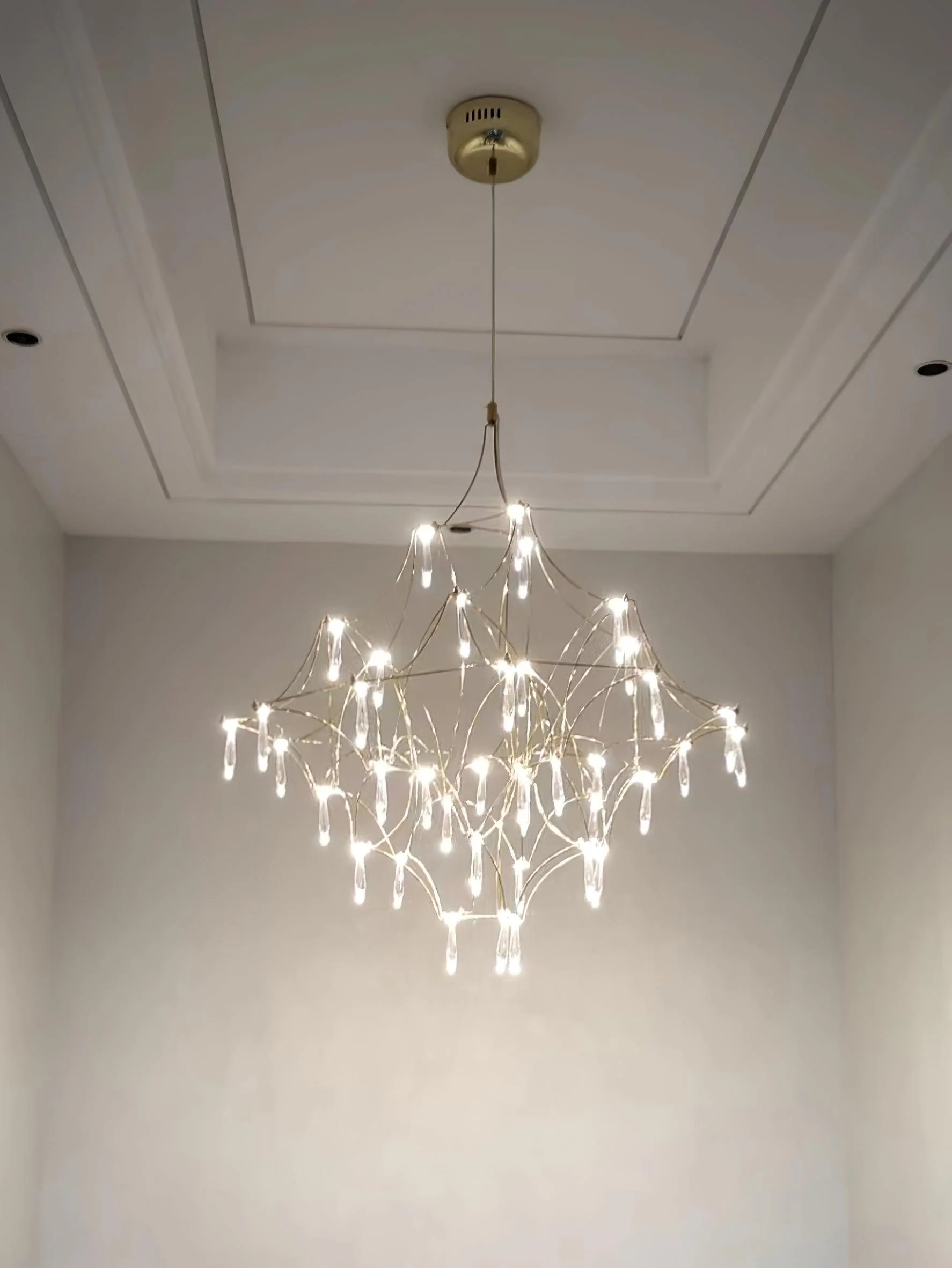 Lustra Chandelier Stainless Crystal Net - Image 18