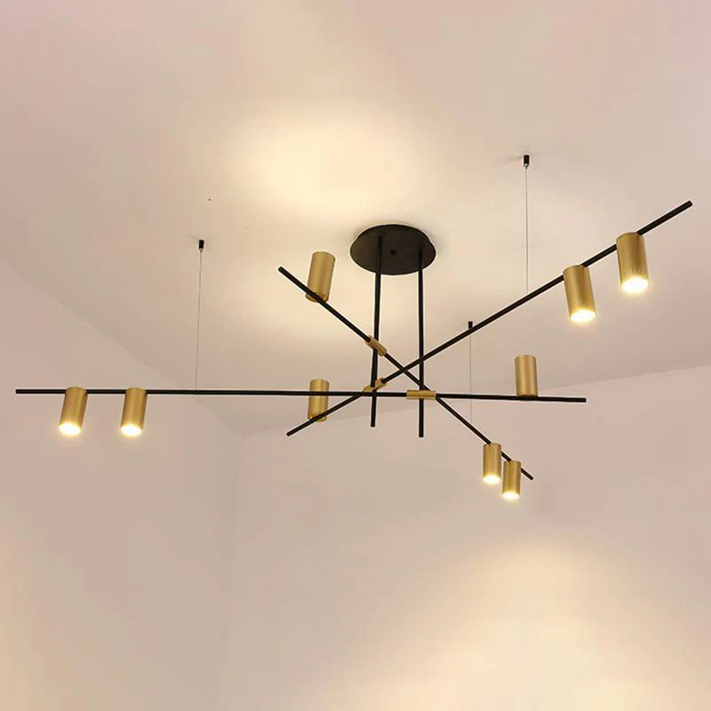 Lustra Chandelier Tribes Brass Linear Cylinder - Image 10