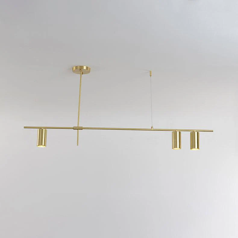 Lustra Chandelier Tribes Brass Linear Cylinder - Image 15