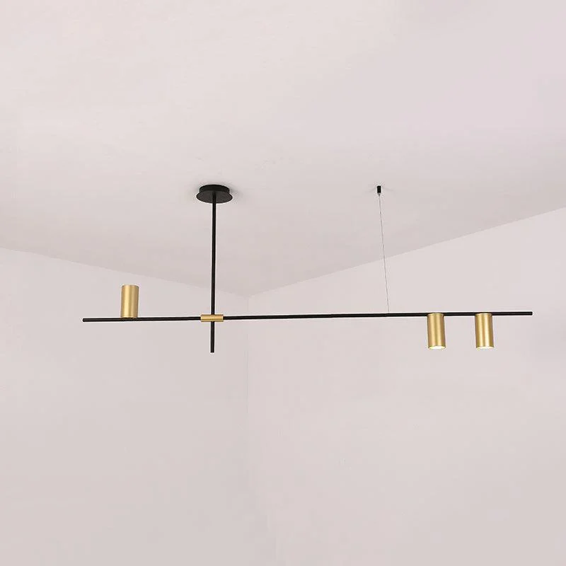 Lustra Chandelier Tribes Brass Linear Cylinder - Image 17