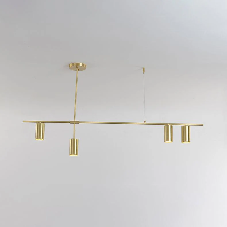 Lustra Chandelier Tribes Brass Linear Cylinder - Image 19
