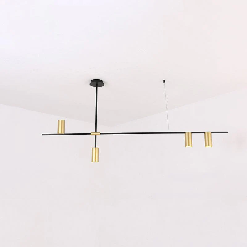 Lustra Chandelier Tribes Brass Linear Cylinder - Image 20
