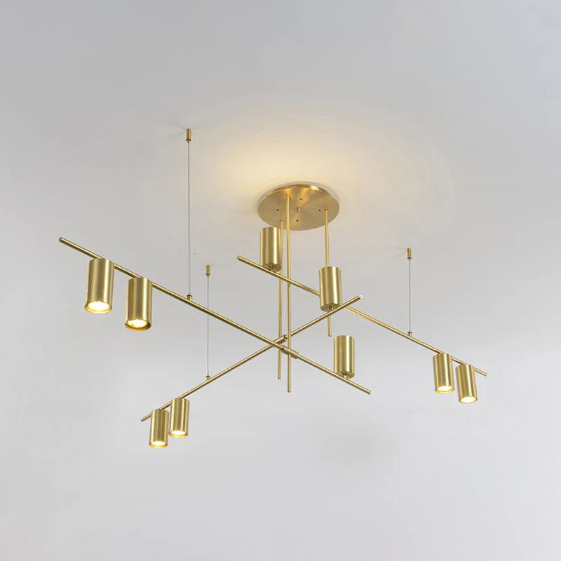 Lustra Chandelier Tribes Brass Linear Cylinder - Image 22