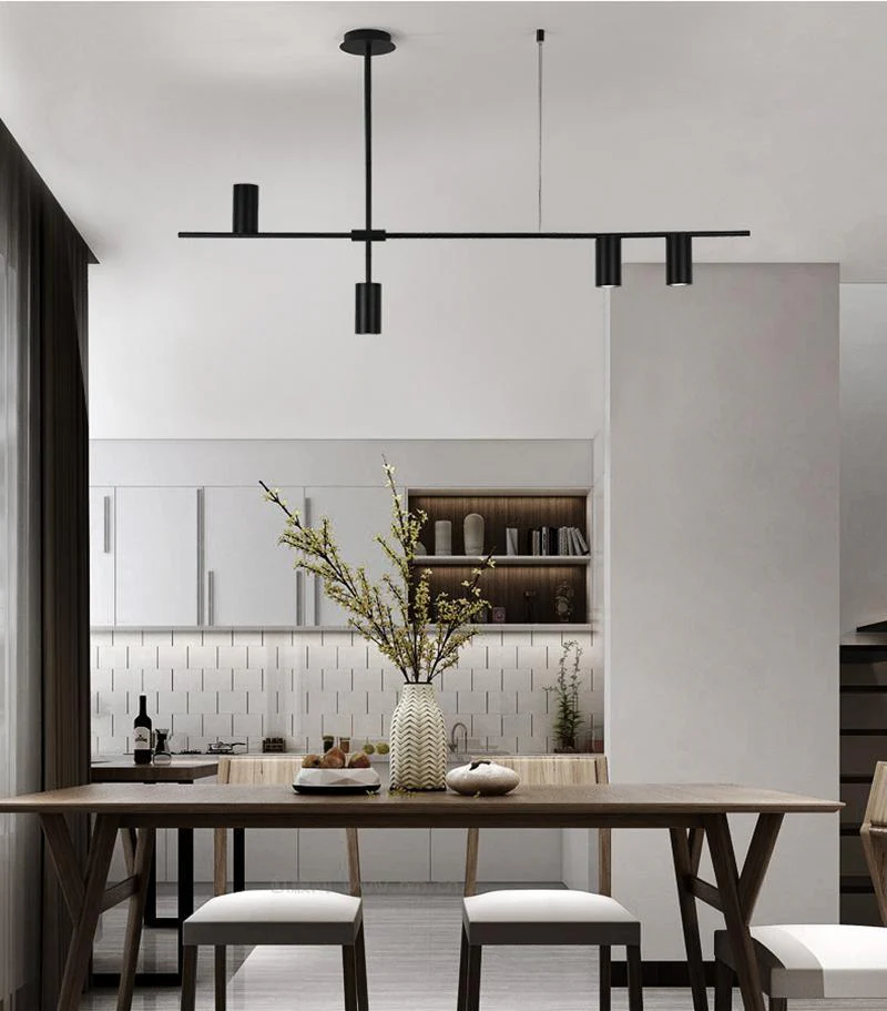 Lustra Chandelier Tribes Brass Linear Cylinder - Image 3
