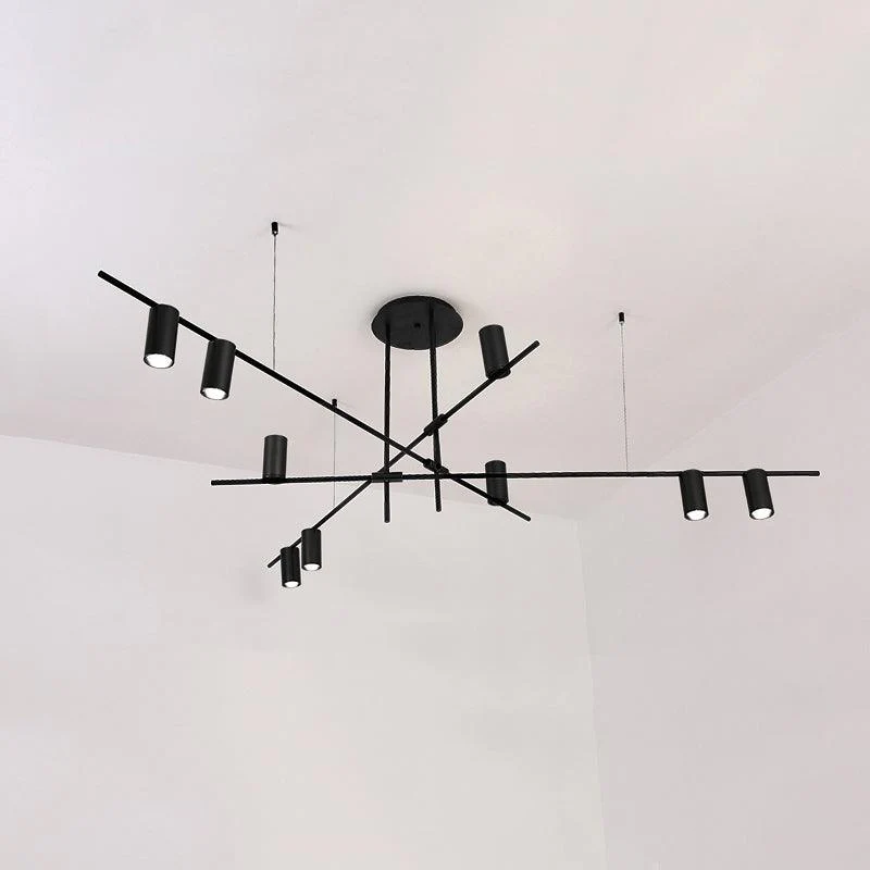 Lustra Chandelier Tribes Brass Linear Cylinder - Image 36