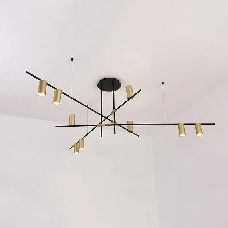 Lustra Chandelier Tribes Brass Linear Cylinder - Image 37