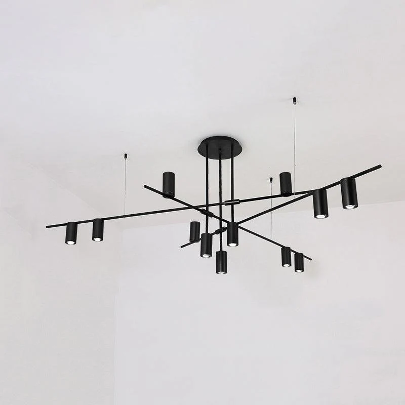 Lustra Chandelier Tribes Brass Linear Cylinder - Image 39