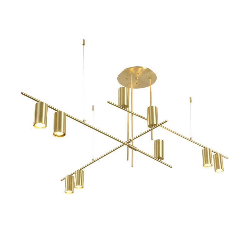 Lustra Chandelier Tribes Brass Linear Cylinder - Image 43
