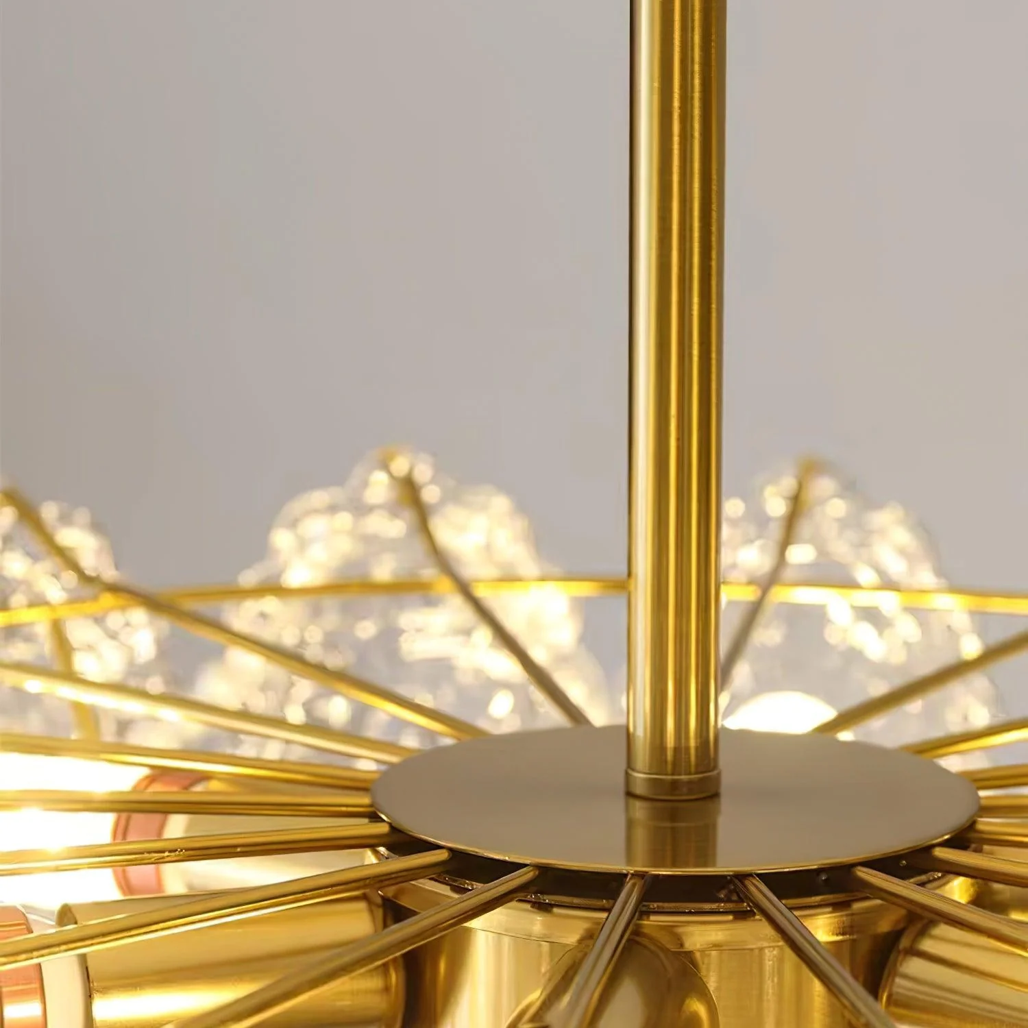 Lustra Chandelier Wave Pearl Gold Modern - Image 25