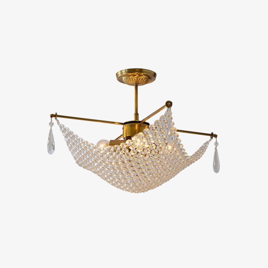 Lustra Chandelier with Crystal Strands and Crystal - Image 14