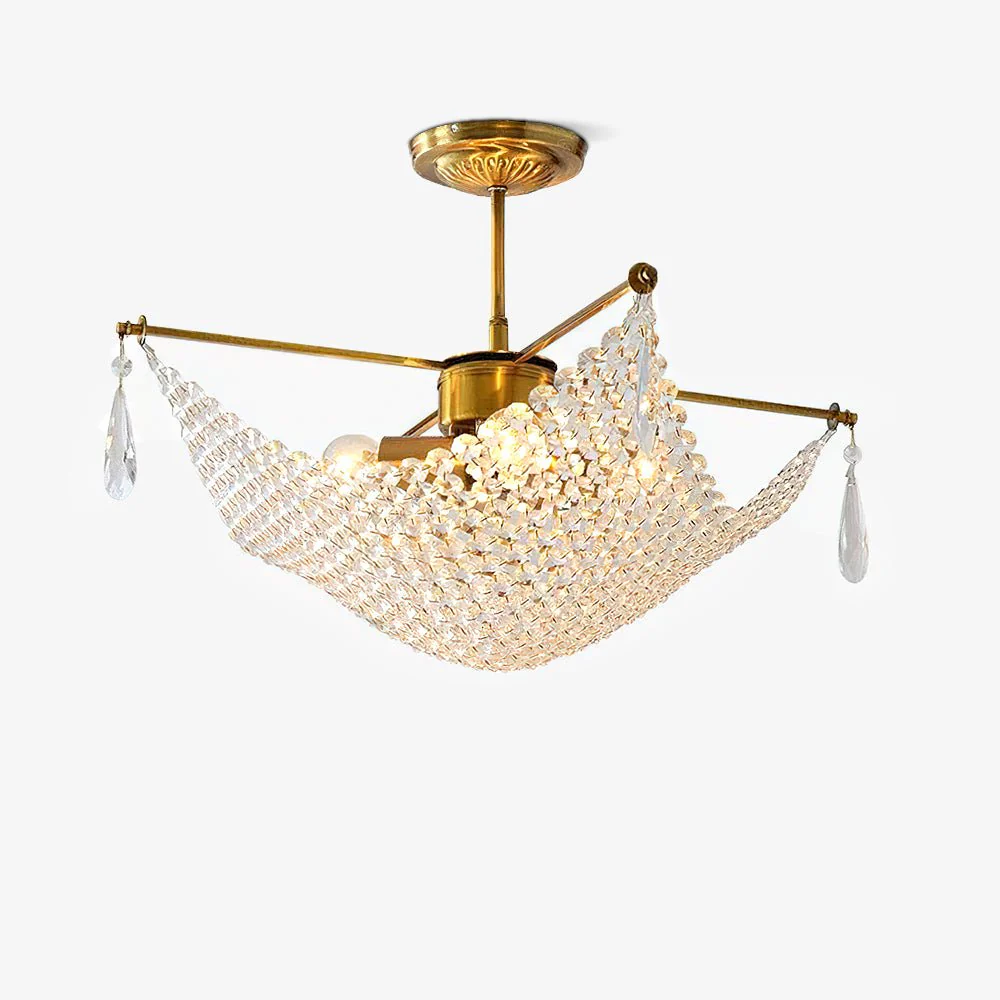 Lustra Chandelier with Crystal Strands and Crystal - Image 21