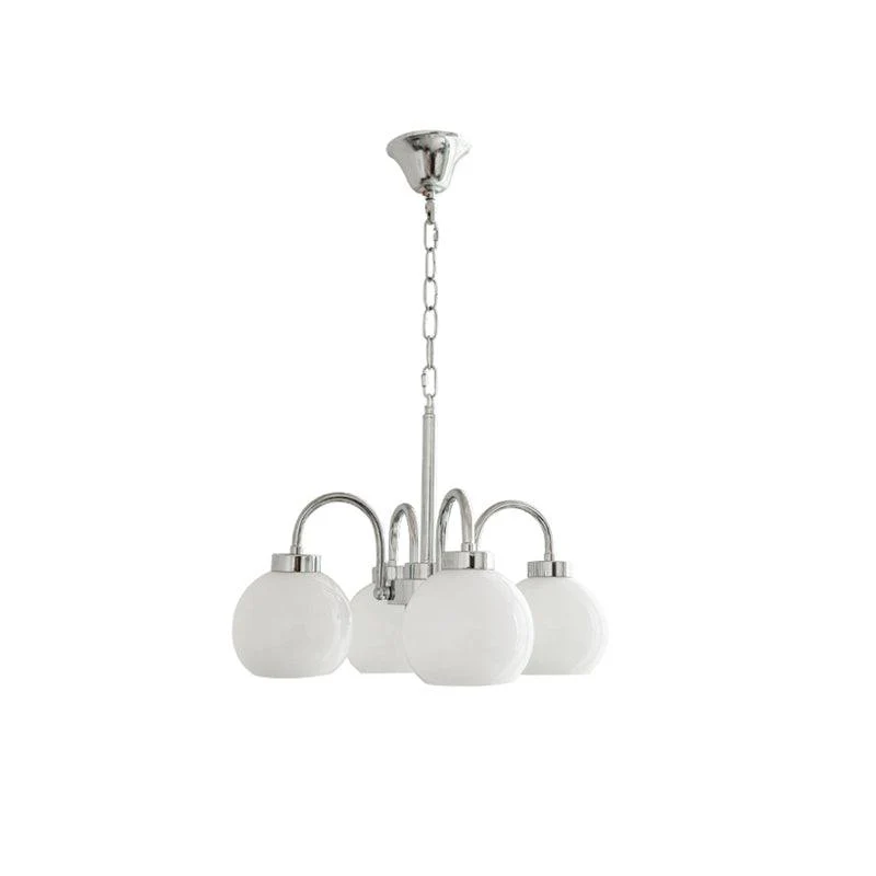 Lustra Chandelier Yellow Glass Globes - Image 39