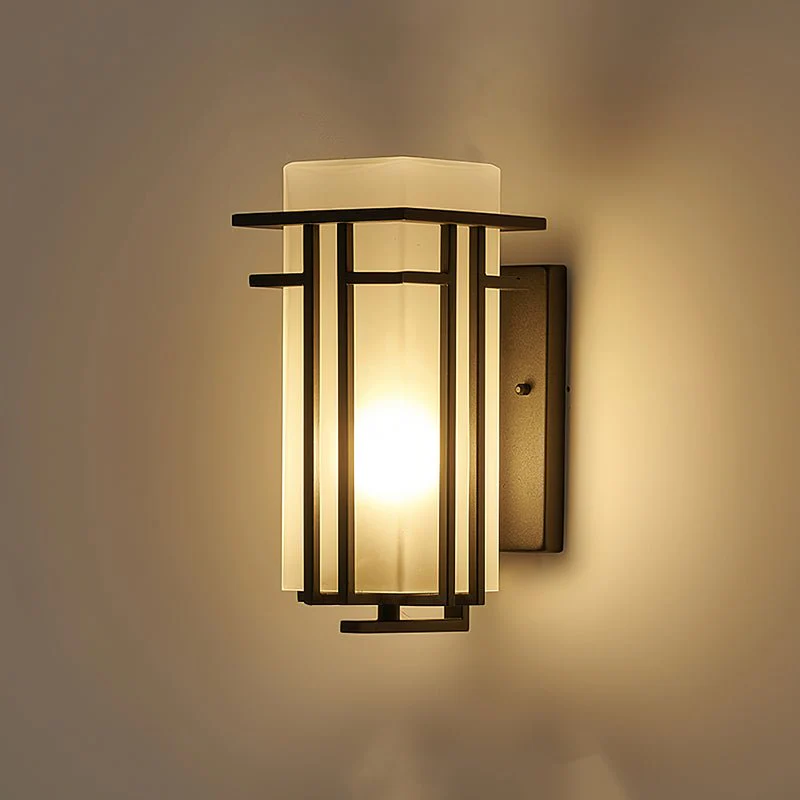 Lustra Outdoor Wall Lamp Iron Lantern Retro - Image 14