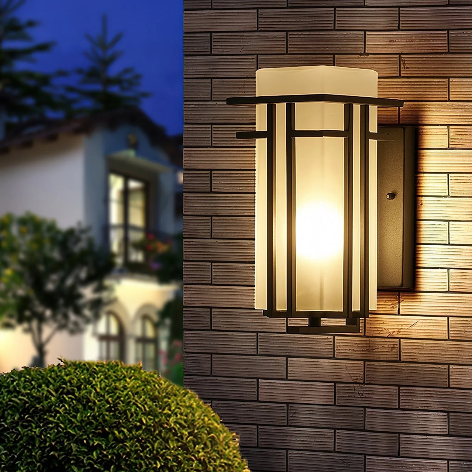 Lustra Outdoor Wall Lamp Iron Lantern Retro - Image 4