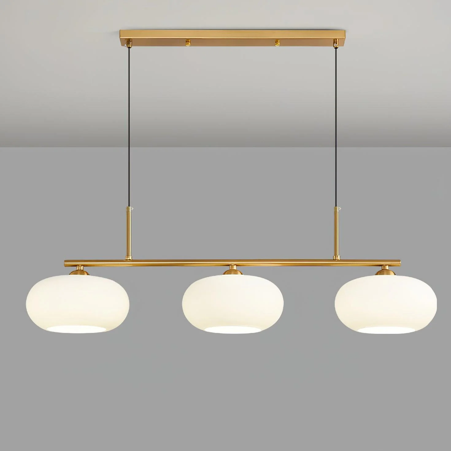 Lustra Pendant Lamp 3-Light Globe Shaped Linear - Image 51